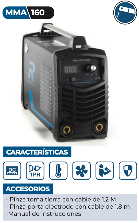 SOLDADORA INVERTER MMA-160 110V/220V