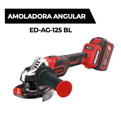 [ED-AG-125 BL] Amoladora angular sin escobillas de 21 V