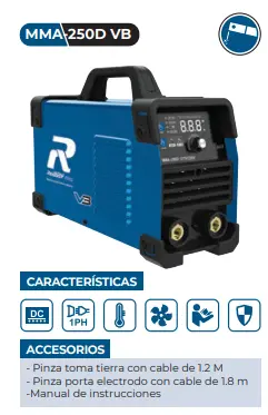 [MMA-250D VB] SOLDADORA INVERTER MMA-250D (127V/230V) 