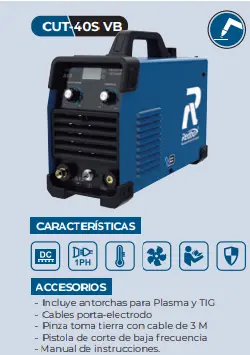 [CUT-40S VB] CORTADORA DE PLASMA INVERTER CUT40S 127V/230V 